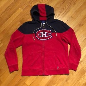 Official NHL Montreal Canadiens hoodie, size L.